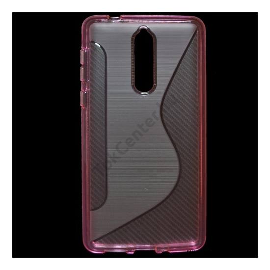 NOKIA 8 Telefonvédő gumi / szilikon (S-line) RÓZSASZÍN	