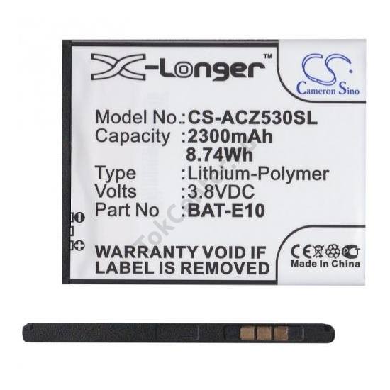 ACER Liquid Z530 Akku 2300 mAh LI-Polymer (KT.0010K.009 kompatibilis)	