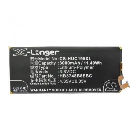 HUAWEI Ascend G7 Akku 3000 mAh LI-Polymer (belső akku, beépítése szakértelmet igényel! HB3748B8EBC kompatibilis)	