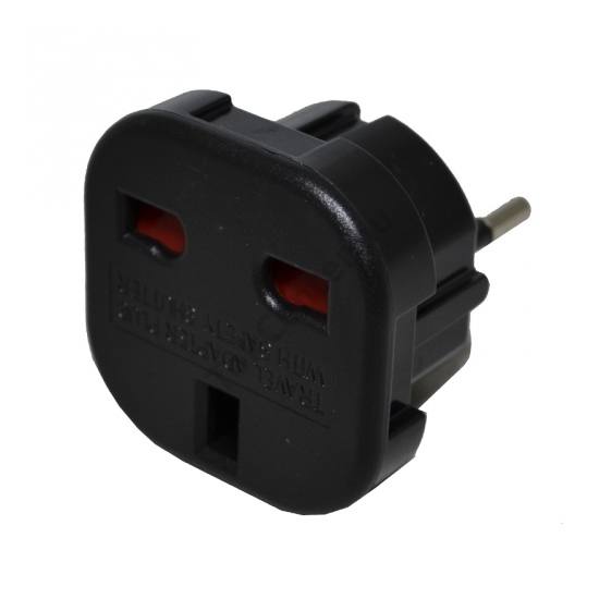 Hálózati töltő UK3 pin / EU2 pin FEKETE