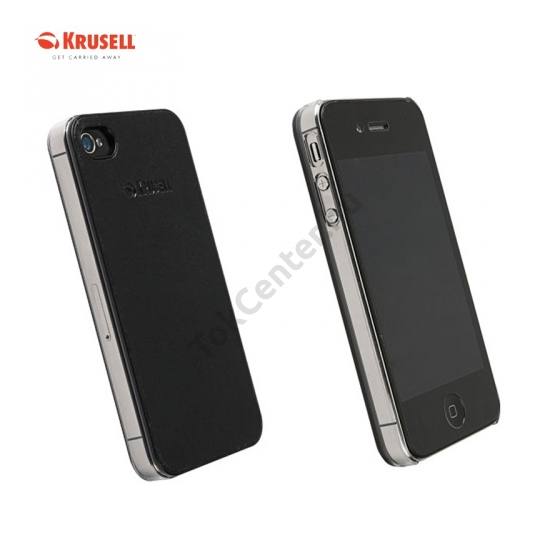 Apple iPhone 5 KRUSELL DONSÖ műanyag telefonvédő (bőr hátlap) FEKETE