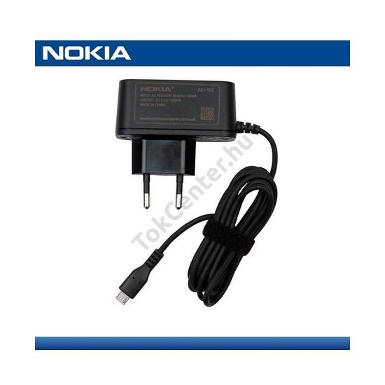 Hálózati töltő (microUSB, 5V / 1200mA) FEKETE