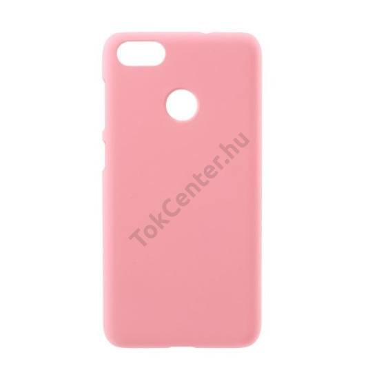 HUAWEI P9 lite mini Műanyag telefonvédő (gumírozott) RÓZSASZÍN	