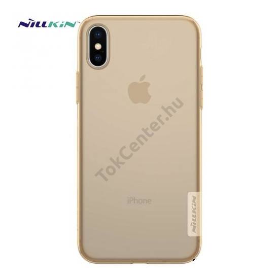 Apple iPhone X 5.8 /Apple iPhone XS 5.8 NILLKIN NATURE telefonvédő gumi / szilikon (0.6 mm, ultravékony) BARNA	