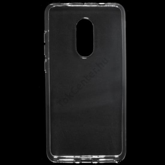 XIAOMI Redmi Note 4-4x Telefonvédő gumi / szilikon (matt, fényes keret) ÁTLÁTSZÓ	