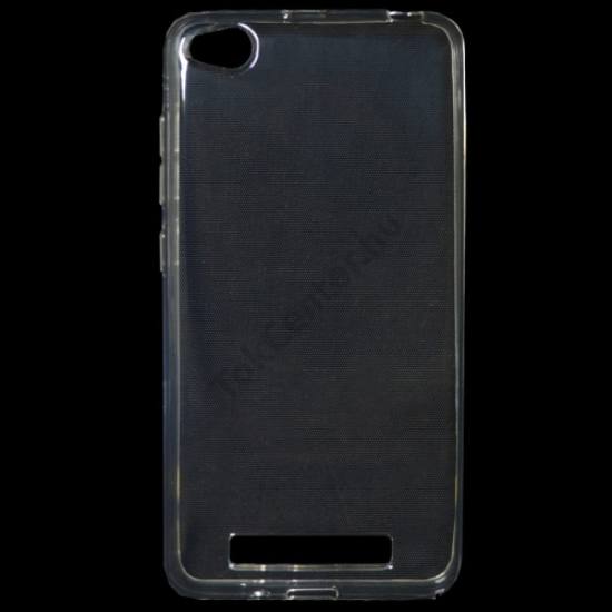 XIAOMI Redmi 4A Pro Telefonvédő gumi / szilikon (matt, fényes keret) ÁTLÁTSZÓ	