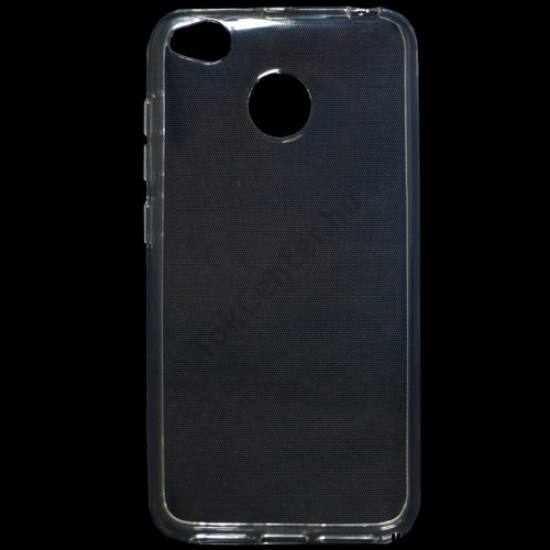 XIAOMI Redmi 4X Telefonvédő gumi / szilikon (matt, fényes keret) ÁTLÁTSZÓ	