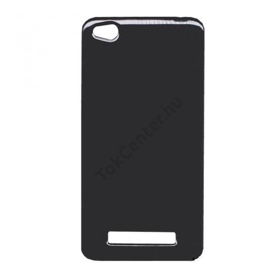 XIAOMI Redmi 4A Pro Telefonvédő gumi / szilikon (matt, fényes keret) FEKETE	