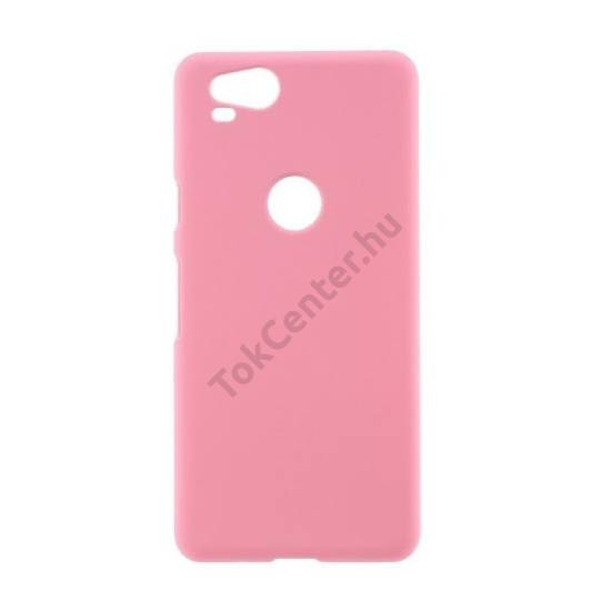 GOOGLE Pixel 2 Műanyag telefonvédő (gumírozott) RÓZSASZÍN	