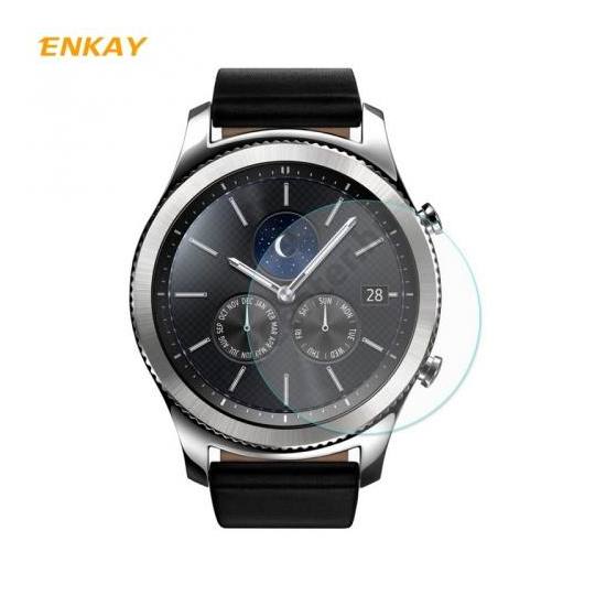 ENKAY képernyővédő fólia (1 db, 2.15D lekerekített szél, 0.2mm, 9H, NEM ÍVES) TEMPERED GLASS Samsung Gear S3 Classic	