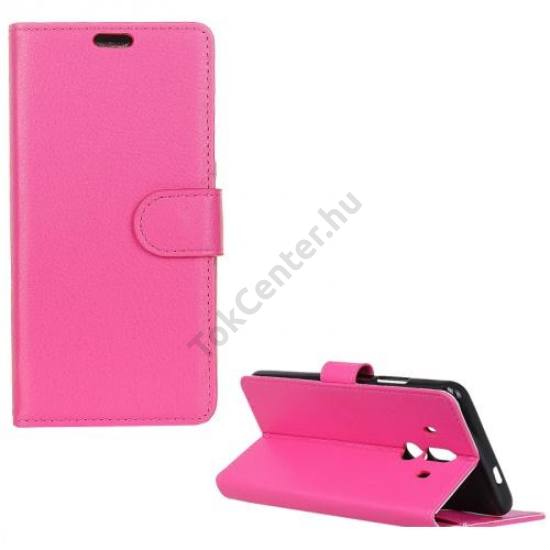SONY Xperia XZ1 Tok álló, bőr (FLIP, oldalra nyíló, asztali tartó funkció) RÓZSASZÍN	