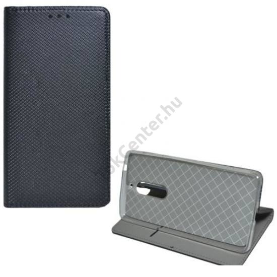 XIAOMI Redmi Note 5A Prime Tok álló, bőr (FLIP, oldalra nyíló, asztali tartó funkció, rombuszminta) FEKETE	