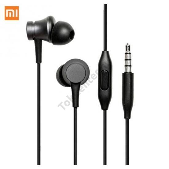 XIAOMI MI EAR fülhallgató SZTEREO (3.5mm jack, mikrofon, hangerőszabályzó) FEKETE