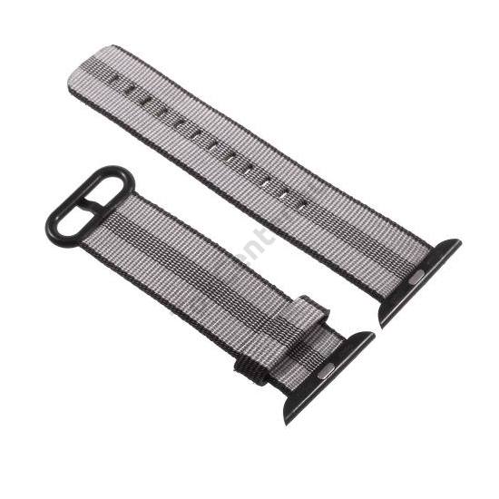 Pótszíj (textil) SZÜRKE Apple Watch Series 1/2/3 38mm	