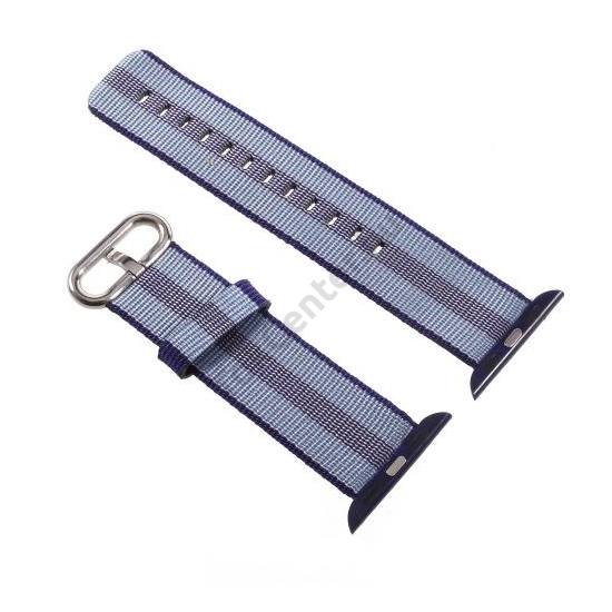 Pótszíj (textil) VILÁGOSKÉK Apple Watch Series 1/2/3 38mm	