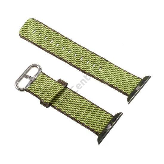 Pótszíj (textil) ZÖLD Apple Watch Series 1/2/3 38mm	