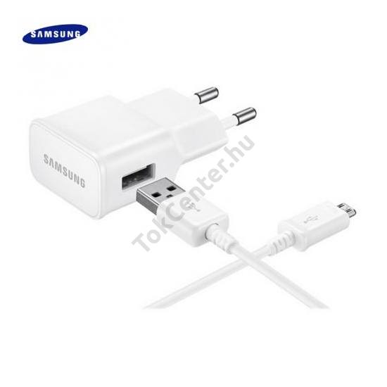 Hálózati töltő USB aljzat (microUSB, 5V / 2000 mA, EP-DG925UWE kábel, gyorstöltés támogatás) FEHÉR	