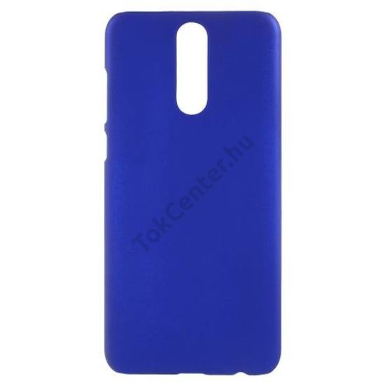 HUAWEI Mate 10 Lite Műanyag telefonvédő (gumírozott) SÖTÉTKÉK	