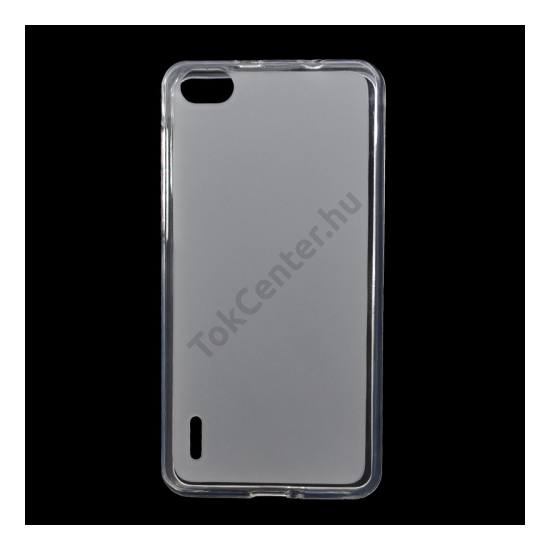 Huawei Honor 6 Telefonvédő gumi / szilikon (fényes keret) ÁTLÁTSZÓ