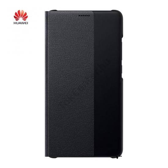 Huawei Mate 10 Gyári Tok álló (aktív flip, oldalra nyíló, Smart View Cover) FEKETE (51992204)
