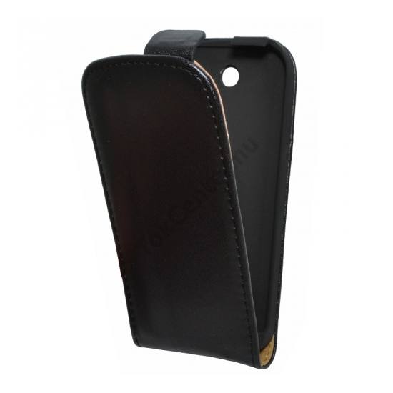Nokia 225 Tok álló, bőr (FLIP, mágneses, szilikon tartó) FEKETE	