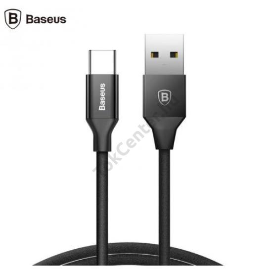 BASEUS Yiven adatátvitel adatkábel és töltő (Type-C, 120 cm, 3A, gyorstöltés támogatás) FEKETE
