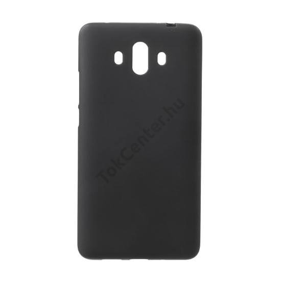 HUAWEI Mate 10 Telefonvédő gumi / szilikon (matt, fényes keret) FEKETE	
