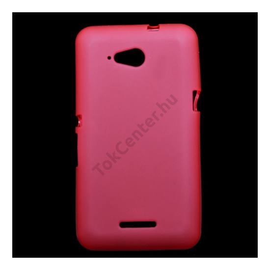Sony Xperia E4g Telefonvédő gumi / szilikon (fényes keret) PIROS