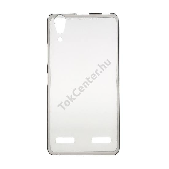 Lenovo A6000 Telefonvédő gumi / szilikon (ultravékony) FÜSTSZÍNŰ