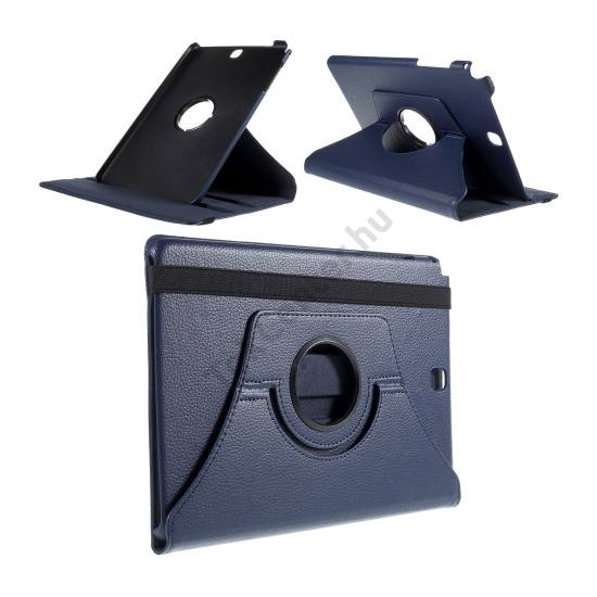 Samsung Galaxy Tab A 9.7 (SM-T550) WIFI Tok álló, bőr (FLIP, asztali tartó funkció, 360°-ban forgatható) SÖTÉTKÉK