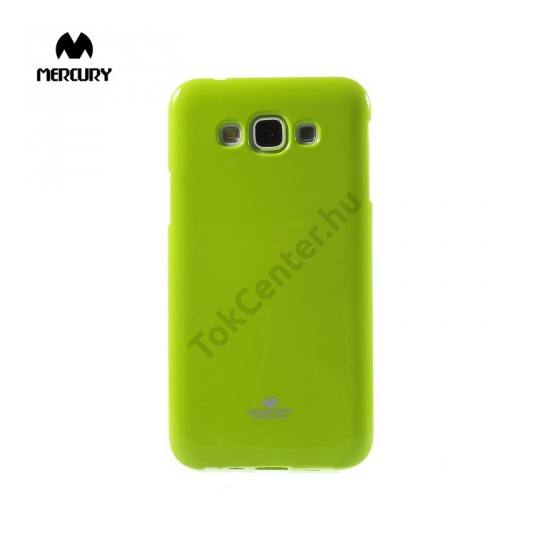 Samsung Galaxy E7 (SM-E700) MERCURY Goospery telefonvédő gumi / szilikon (csillámporos) ZÖLD