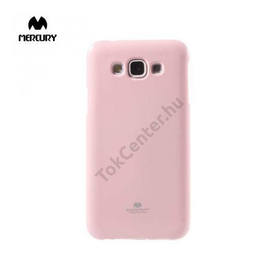 Samsung Galaxy E7 (SM-E700) MERCURY Goospery telefonvédő gumi / szilikon (csillámporos) RÓZSASZÍN