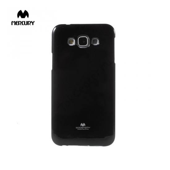 Samsung Galaxy E7 (SM-E700) MERCURY Goospery telefonvédő gumi / szilikon (csillámporos) FEKETE