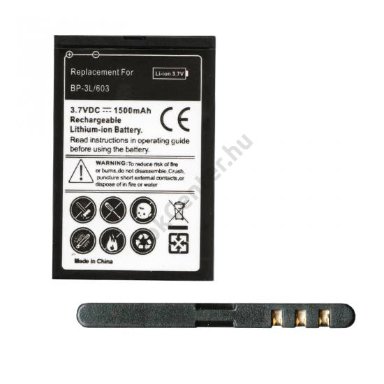 Akku 1500 mAh LI-ION (BP-3L kompatibilis)