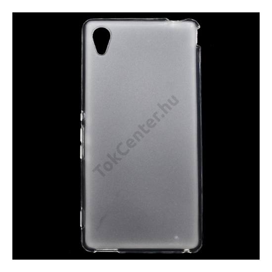 Sony Xperia M4 Aqua (E2303) Telefonvédő gumi / szilikon (fényes keret) ÁTLÁTSZÓ