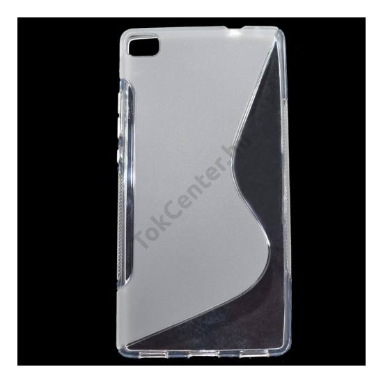 Huawei P8 Telefonvédő gumi / szilikon (S-line) ÁTLÁTSZÓ