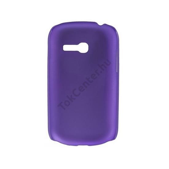 Samsung Galaxy Fame Lite (GT-S6790) Műanyag telefonvédő gumírozott LILA