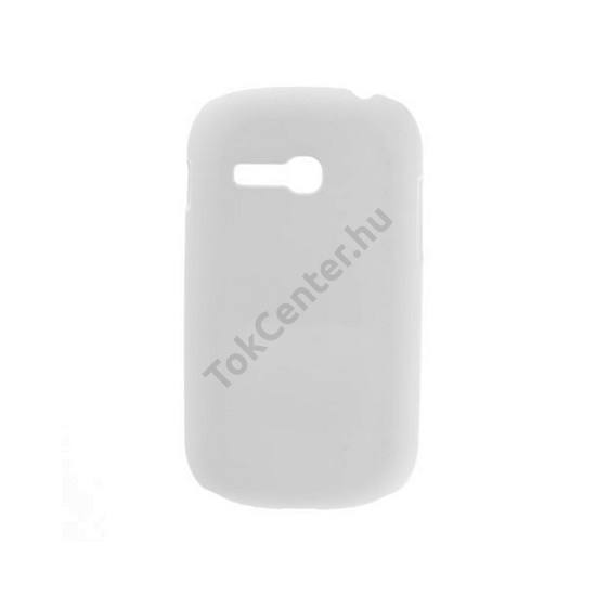 Samsung Galaxy Fame Lite (GT-S6790) Műanyag telefonvédő gumírozott FEHÉR