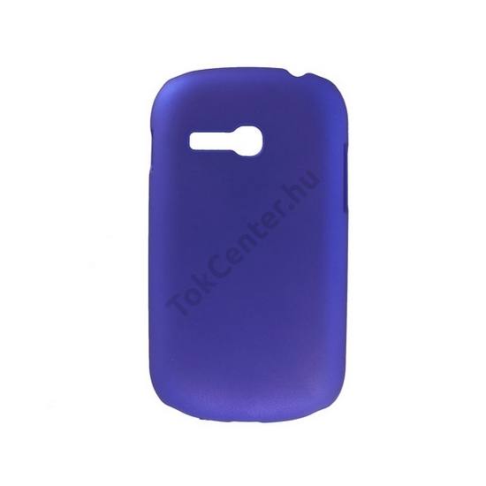 Samsung Galaxy Fame Lite (GT-S6790) Műanyag telefonvédő gumírozott SÖTÉTKÉK