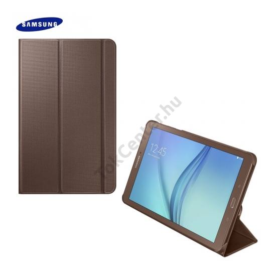 Műanyag telefonvédő (FLIP, oldalra nyíló, asztali tartó funkció) BRONZ