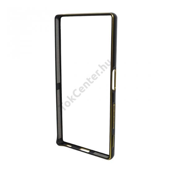 Sony Xperia Z5 Telefonvédő alumínium keret (BUMPER) FEKETE