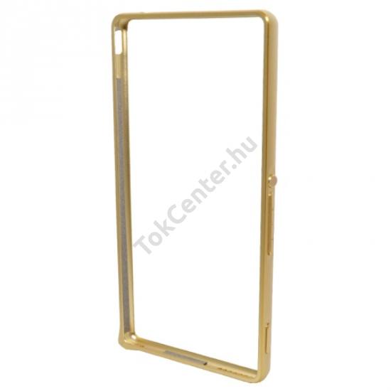 Sony Xperia M4 Aqua (E2303) Telefonvédő alumínium keret (BUMPER) ARANY