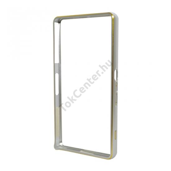Sony Xperia Z3 Compact (D5803) Telefonvédő alumínium keret (BUMPER) EZÜST