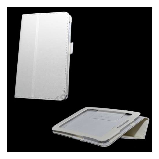 LG G Pad 7.0 (V400) Tok álló, bőr (FLIP, oldalra nyíló, asztali tartó funkció) FEHÉR