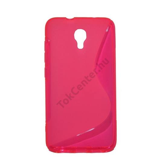 Alcatel Idol 2S (OT-6050) Telefonvédő gumi / szilikon (S-line) MAGENTA
