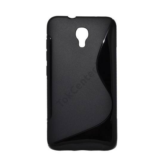 Alcatel Idol 2S (OT-6050) Telefonvédő gumi / szilikon (S-line) FEKETE