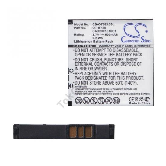 Alcatel S210 Akku 600 mAh LI-ION (CAB2001010C1 kompatibilis)