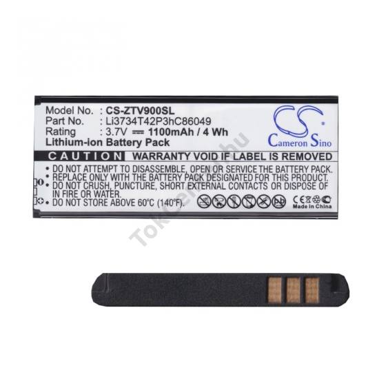 ZTE Skate Akku 1100 mAh LI-ION (Li3714T42P3h853448 kompatibilis)
