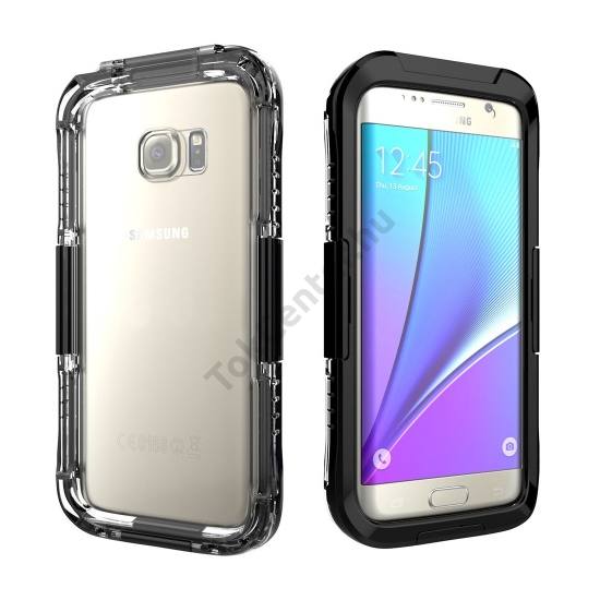 Samsung Galaxy S7 EDGE (SM-G935) Vízhatlan / vízálló tok, AQUA (6 méterig) FEKETE