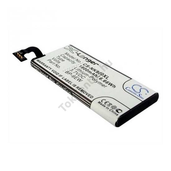 Nokia Lumia 900 Akku 1800 mAh LI-Polymer (belső akku, beépítése szakértelmet igényel! BP-6EW kompatibilis)